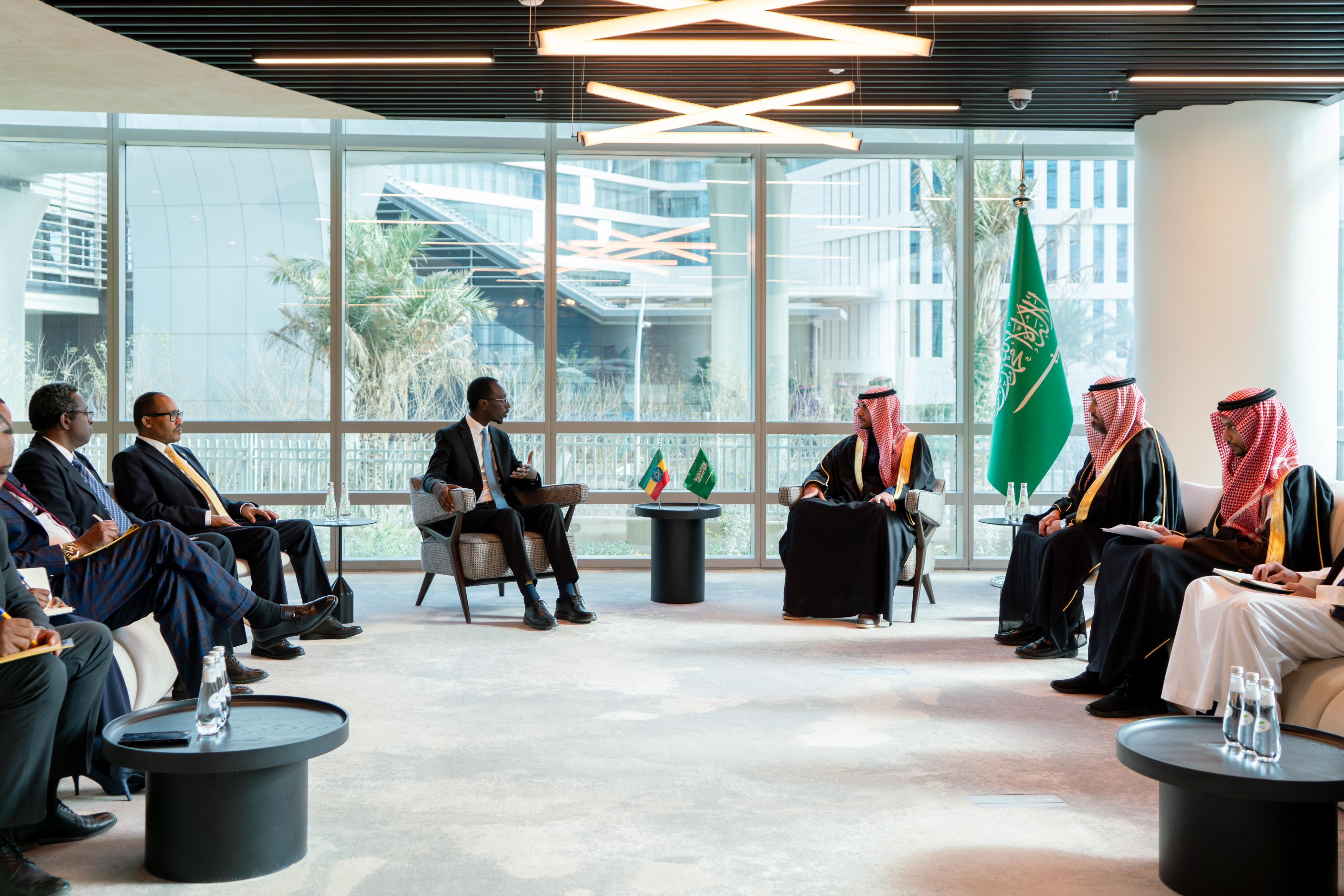 His Excellency Ammar Nagadi with His Excellency Dr. Gedion Timothewos